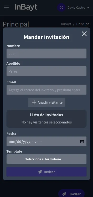 Proceso de ingreso simplificado